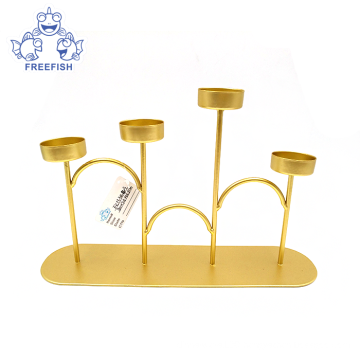 Gold Metal candle holder